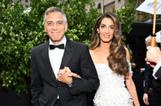 George Clooney and Amal Clooney attend The 78th Annual Tony Awards at Radio City Music Hall on June 08, 2025 in New York City.