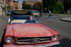 Will Sasso, Jessie Prez, and Montana Jordan in 'Georgie & Mandy's First Marriage' Season 2