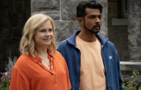 Rose McIver and Utkarsh Ambudkar in 'Ghosts' Season 5