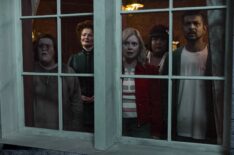 Betsy Sodaro, Rebecca Wisocky, Rose McIver, Danielle Pinnock, and Utkarsh Ambudkar in 'Ghosts' Season 5 Halloween episode
