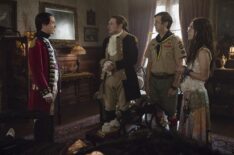 John Hartman, Brandon Scott Jones, Richie Moriarty, and Sheila Carrasco in 'Ghosts' Season 5 Halloween episode