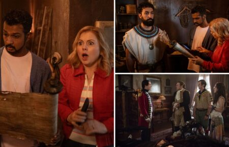 The cast of 'Ghosts' in Season 5's Halloween episode