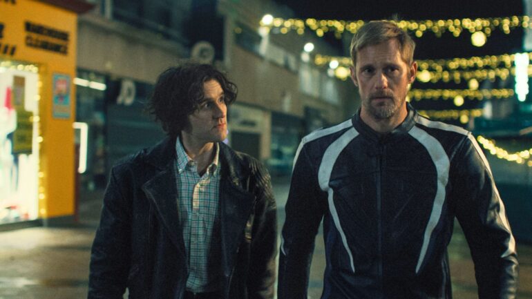 Harry Melling and Alexander Skarsgard in 'Pillion'