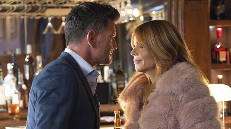 Aiden Turner and Kaitlin Olson in 'High Potential'