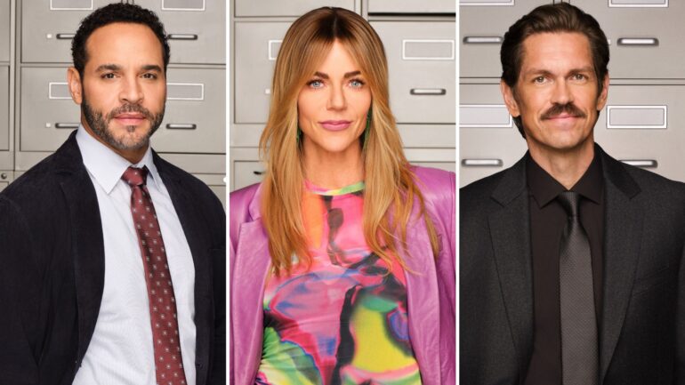 Daniel Sunjata, Kaitlin Olson, and Steve Howey in 'High Potential'