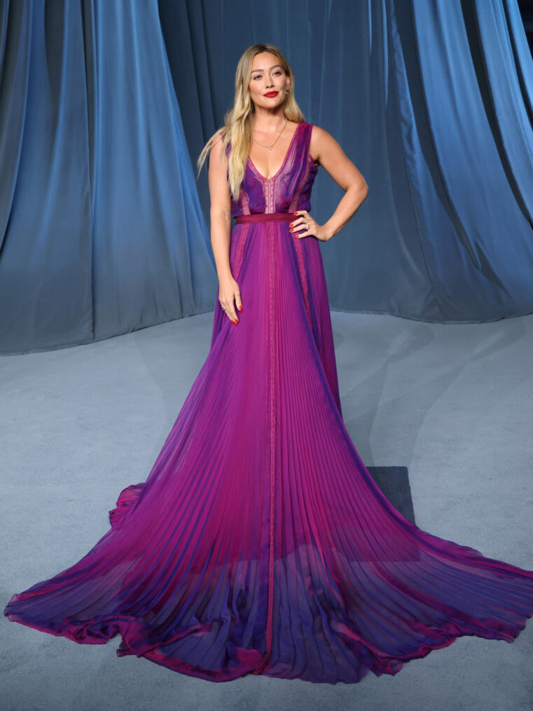 Hilary Duff at the 5th Annual Academy Museum Gala at the Academy Museum of Motion Pictures on October 18, 2025, in Los Angeles, California