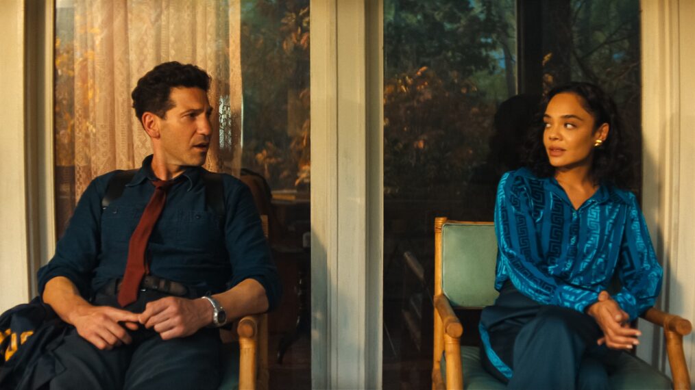 Jon Bernthal as Detective Jack Harper and Tessa Thompson as Anna — 'His & Hers'
