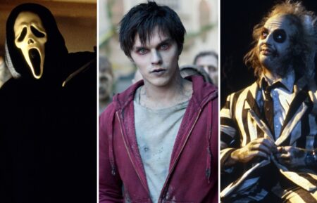Ghostface, Nicholas Hoult in 'Warm Bodies,' and Michael Keaton in 'Beetlejuice'