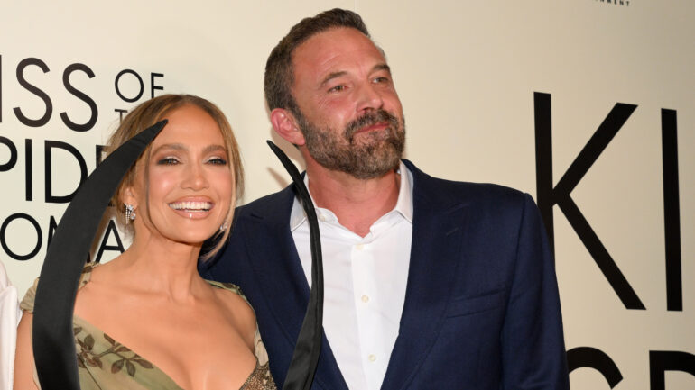 Jennifer Lopez and Ben Affleck attend the "Kiss Of The Spider Woman" New York Screening