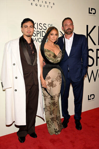 Tonatiuh, Jennifer Lopez and Ben Affleck attend the "Kiss Of The Spider Woman" New York Screening on October 06, 2025 in New York City.