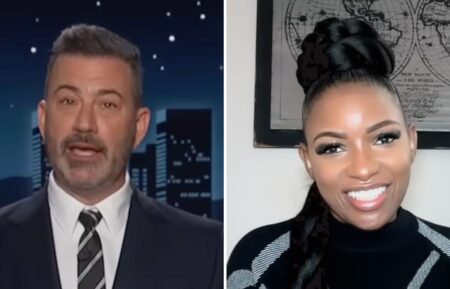 Jimmy Kimmel and Jasmine Crockett