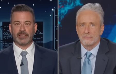 Jimmy Kimmel and Jon Stewart
