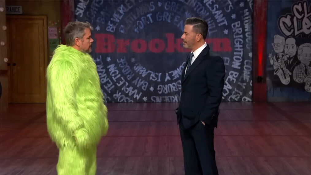 Matt Damon and Jimmy Kimmel on 'Jimmy Kimmel Live!'