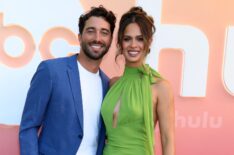Joey Graziadei and Kelsey Anderson attend ABC's End Of Summer Soirée at Cecconi's West Hollywood on September 05, 2025 in West Hollywood, California.