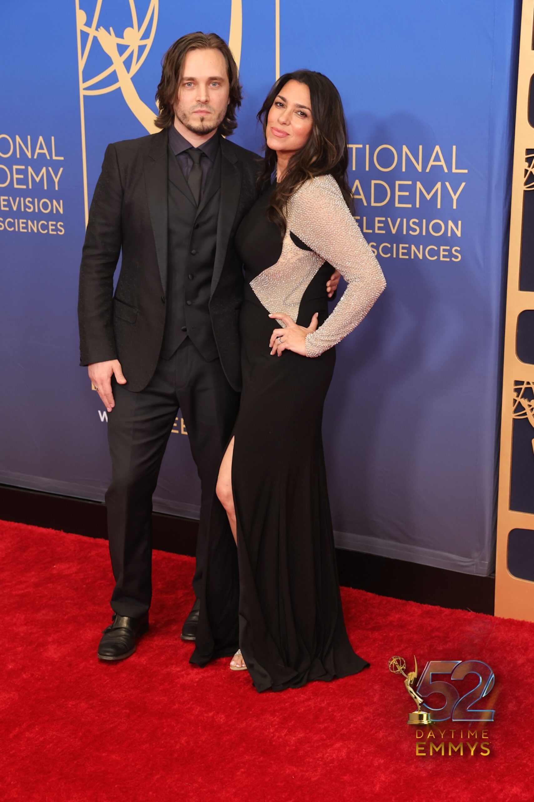 Jonathan Jackson, Lisa Vultaggio at the 2025 Daytime Emmys