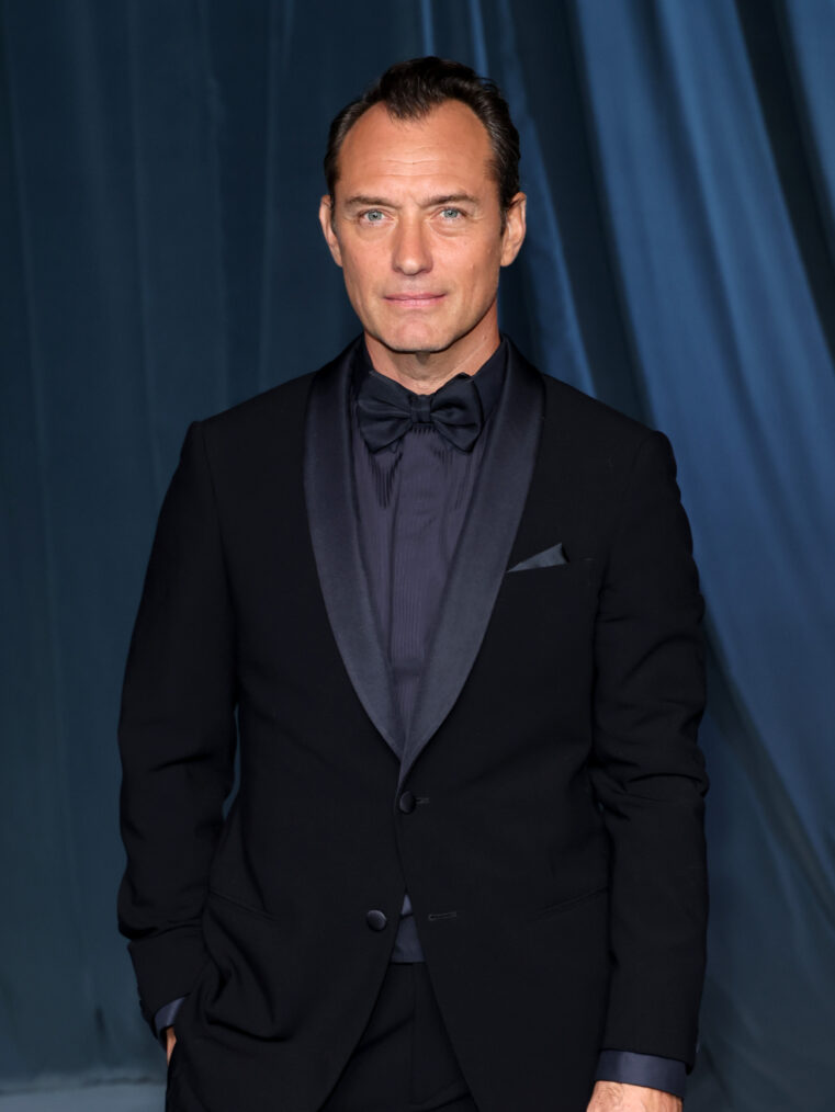 Jude Law at the 5th Annual Academy Museum Gala at the Academy Museum of Motion Pictures on October 18, 2025, in Los Angeles, California