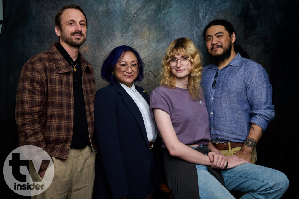 The cast of 'Jujutsu Kaisen': Adam McArthur, Anne Yatco, Kayleigh McKee, and Kaiji Tang