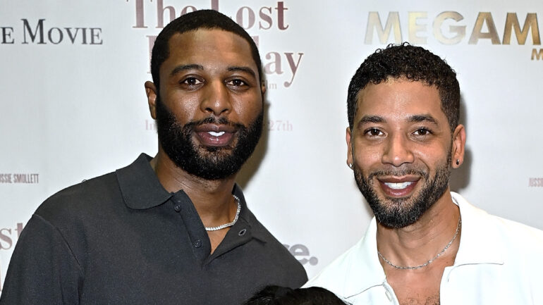 Jabari Redd, London Carter, Vivica Fox, and Jussie Smollett attend "The Lost Holliday" New York screening