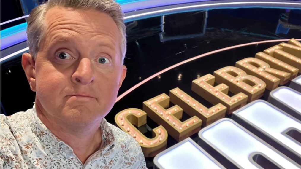 Ken Jennings on set of 'Celebrity Jeopardy!' Season 4