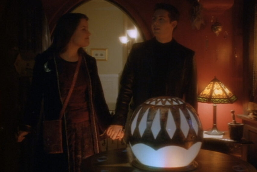 Daniel Kountz and Kimberly J. Brown in 'Halloweentown II: Kalabar's Revenge'