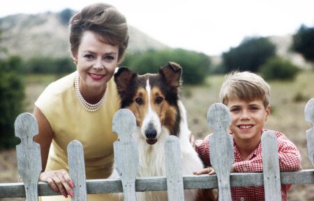 LASSIE, from left: June Lockhart, Lassie, Jon Provost, (1963), 1954-1974.
