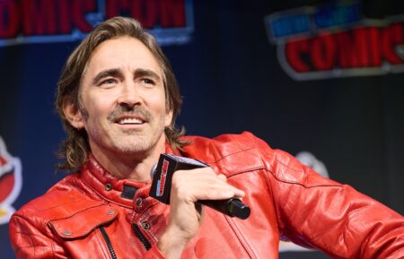 NEW YORK, NEW YORK - OCTOBER 10: Lee Pace appears onstage during the Probably The Best Invincible Panel In The History of Invincible Panels at New York Comic Con at Javits Center on October 10, 2025 in New York City.