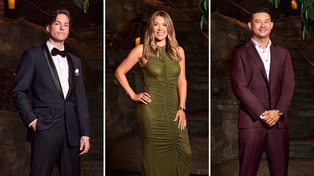 Jordan, Megan, and Patrick at the 'Love Is Blind' Season 9 reunion