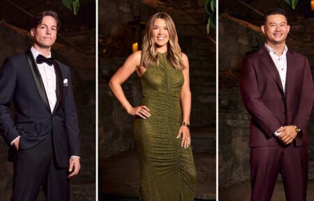 Jordan, Megan, and Patrick at the 'Love Is Blind' Season 9 reunion