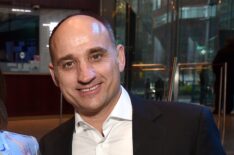 Monte Durham, Hilary Farr, and David Visentin attend the Discovery Upfront 2018 at the Alice Tully Hall