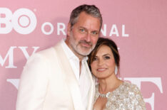 Peter Hermann and Mariska Hargitay attends the 'My Mom Jayne: A Film by Mariska Hargitay' Premiere during the 2025 Tribeca Festival at Carnegie Hall on June 13, 2025 in New York City.