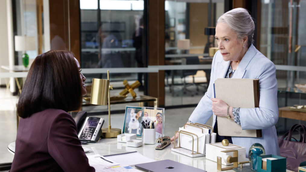 Kathy Bates and Skye P. Marshall in 'Matlock' Season 2 Episode 1, 'The Before Times'