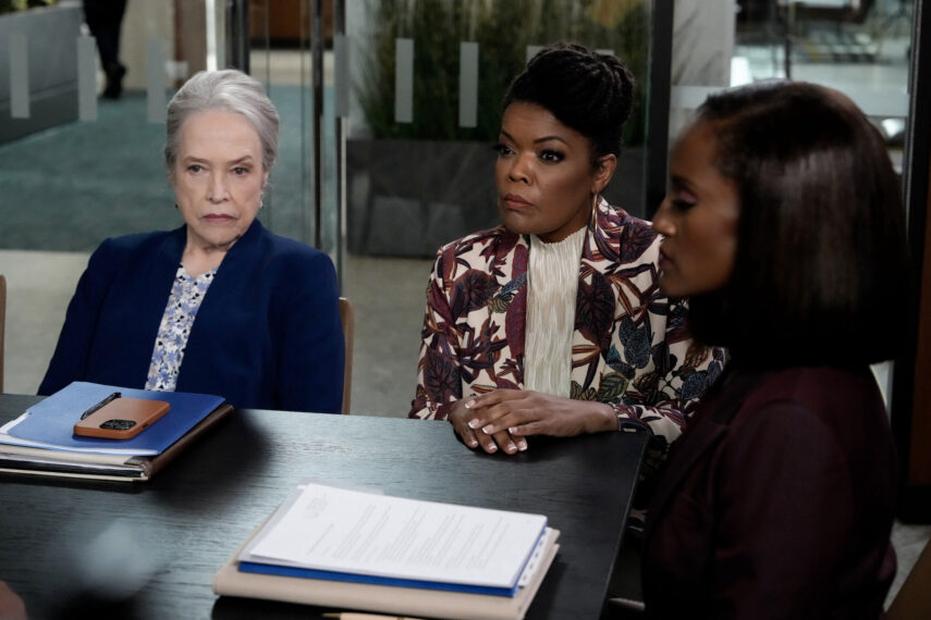 Kathy Bates, Yvette Nicole Brown, and Skye P. Marshall in 'Matlock' Season 2 Episode 3, 'Tomorrow Is Still Tomorrow'