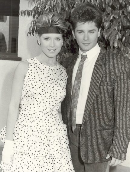 Melissa Reeves and Billy Warlock in the 1980s.