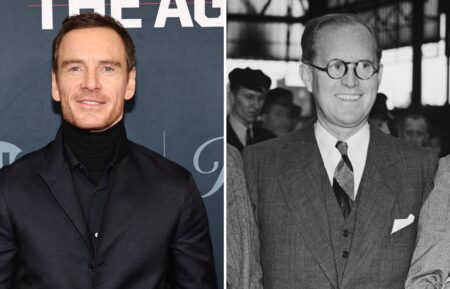 Michael Fassbender at 'The Agency' premiere; Joe Kennedy Sr. in 1937