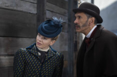 Eliza Scarlet (Kate Phillips), Clarence Pettigrew (Paul Bazely) in 'Miss Scarlet' Season 6
