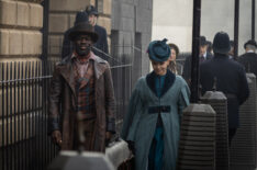 Moses Valentine (Ansu Kabia), Eliza Scarlet (Kate Phillips) in 'Miss Scarlet' Season 6