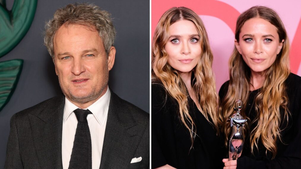 Jason Clarke attends Hulu's 'Murdaugh: Death In The Family' New York premiere on October 13, 2025, Ashley Olsen and Mary-Kate Olsen pose with Accessory Designer of the Year Award during the Winners Walk during the CFDA Fashion Awards