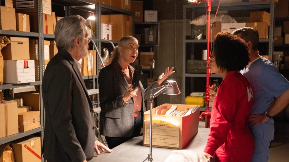 Gary Cole as Aiden Parker, Roma Maffia as Vera Strickland and Diona Reasonover as Forensic Scientist Kasie Hines — 'NCIS' Season 23 Episode 5