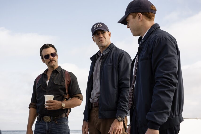 Kyle Schmid as Mike Franks, Austin Stowell as Leroy Jethro Gibbs and Caleb Foote as Bernard “Randy” Randolf — 'NCIS: Origins' Season 2 Episode 2 
