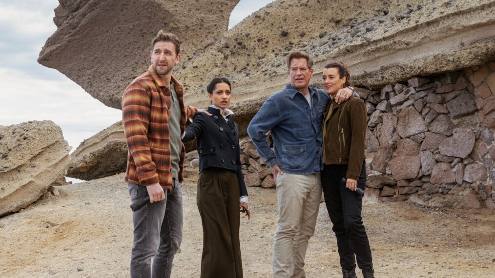 Max Osinski as Boris, Amita Suman as Claudette, Michael Weatherly as Tony Dinozzo and Cote De Pablo as Ziva David — 'NCIS: Tony & Ziva' Season 1 Episode 9 'Ride or Die'