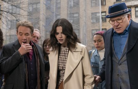 Martin Short, Selena Gomez, and Steve Martin for 'Only Murders in the Building' Season 5 finale