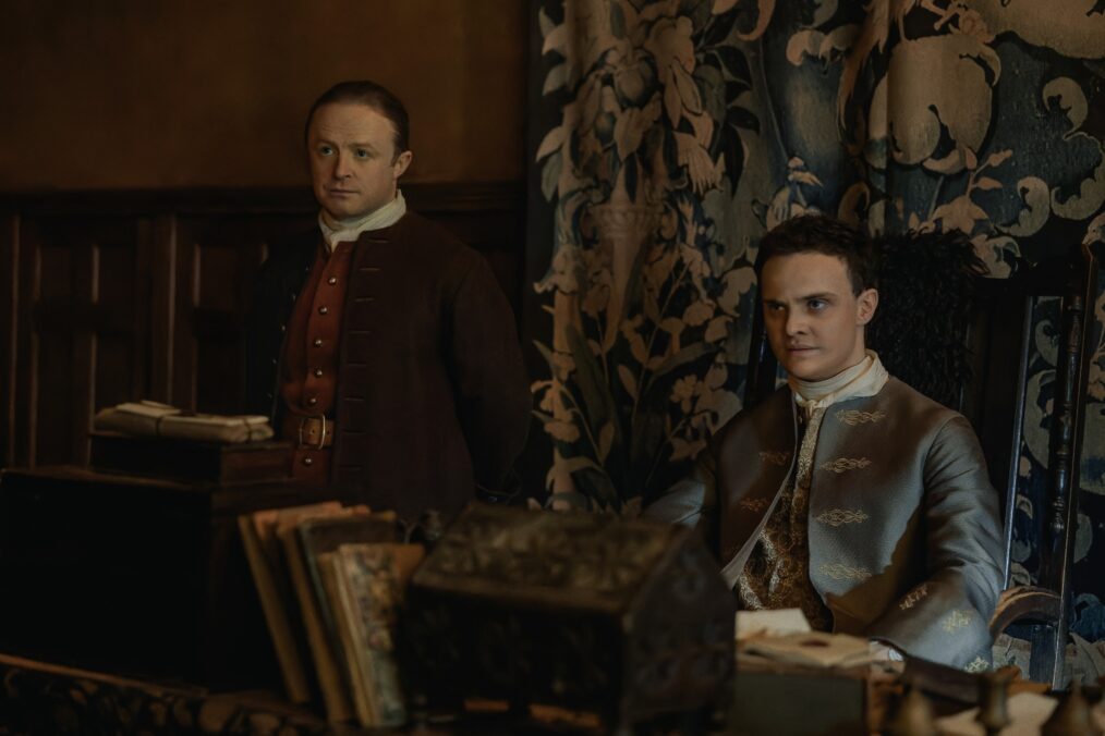 Conor MacNeill and Seamus McLean Ross in 'Outlander: Blood of My Blood' Season 1 finale