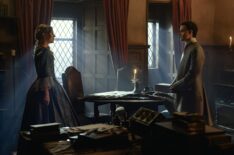 Harriet Slater and Seamus McLean Ross in 'Outlander: Blood of My Blood' Season 1 finale