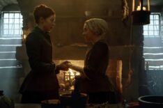 Hermione Corfield and Sara Vickers in 'Outlander: Blood of My Blood' Season 1 finale