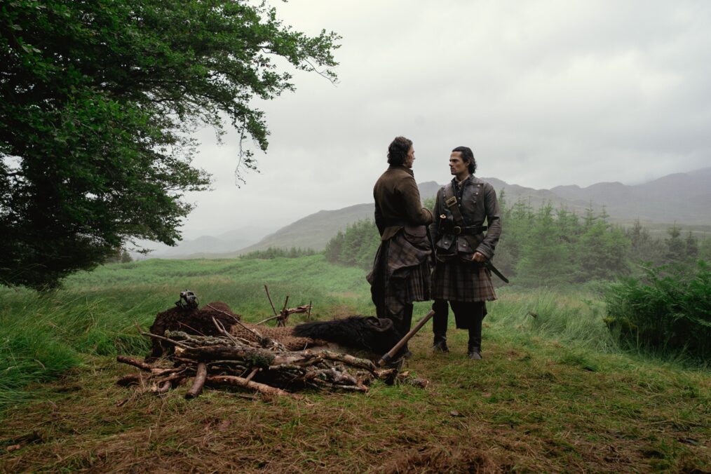 Rory Alexander and Jamie Roy in 'Outlander: Blood of My Blood' Season 1 finale