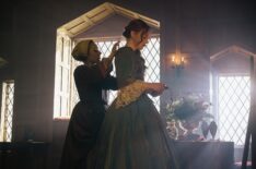 Sally Messham and Harriet Slater in 'Outlander: Blood of My Blood' Season 1 finale
