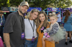 Pasha Pashkov, Daniella Karagach and Danielle Fishel at Disney+ Halloween Fest hosted at The Walt Disney Studios in Burbank, CA on Saturday, October 25, 2025