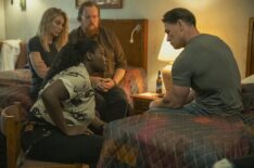 Jennifer Holland, Danielle Brooks, Steve Agee, and John Cena in 'Peacemaker' Season 2 finale