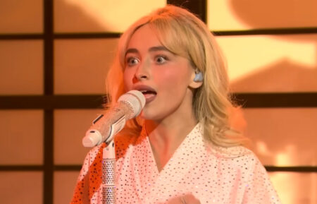 Sabrina Carpenter performs on 'Saturday Night Live' on October 18, 2025
