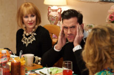 Catherine O'Hara as Moira Rose and Dan Levy as David Rose in 'Schitt's Creek'